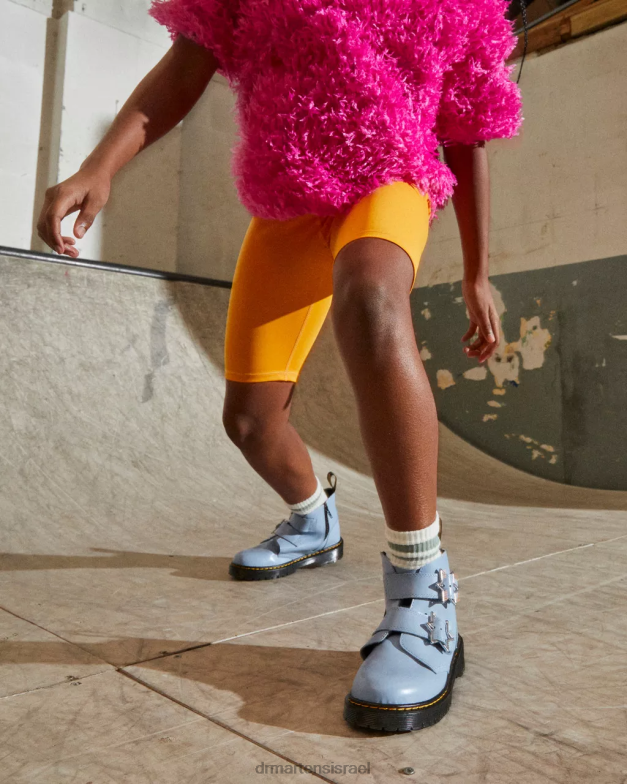 מגפי עור מעור devon bex Dr. Martens זן כחול ליסום הַנעָלָה N8BB8466