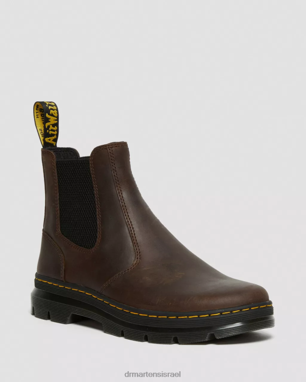 מגפי עור מזדמנים של embury crazy horse Dr. Martens סוס חום מטורף הַנעָלָה N8BB846