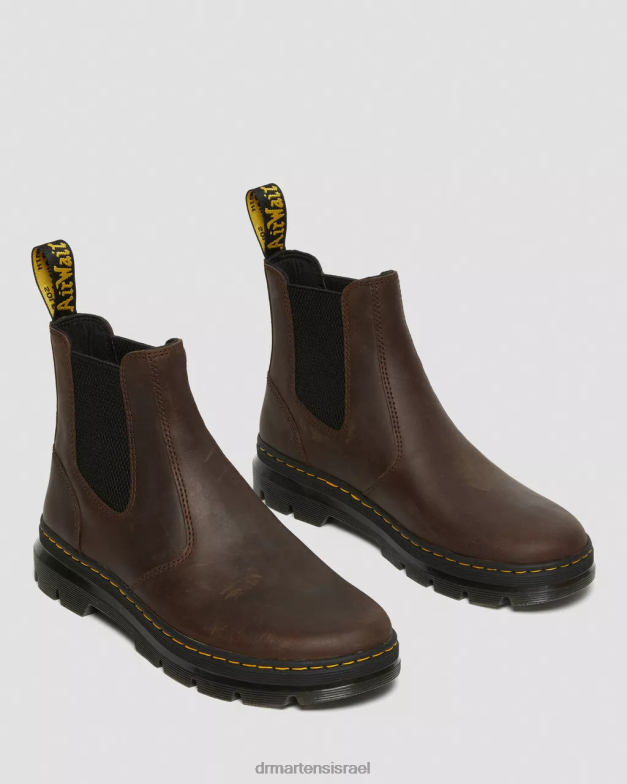 מגפי עור מזדמנים של embury crazy horse Dr. Martens סוס חום מטורף הַנעָלָה N8BB846