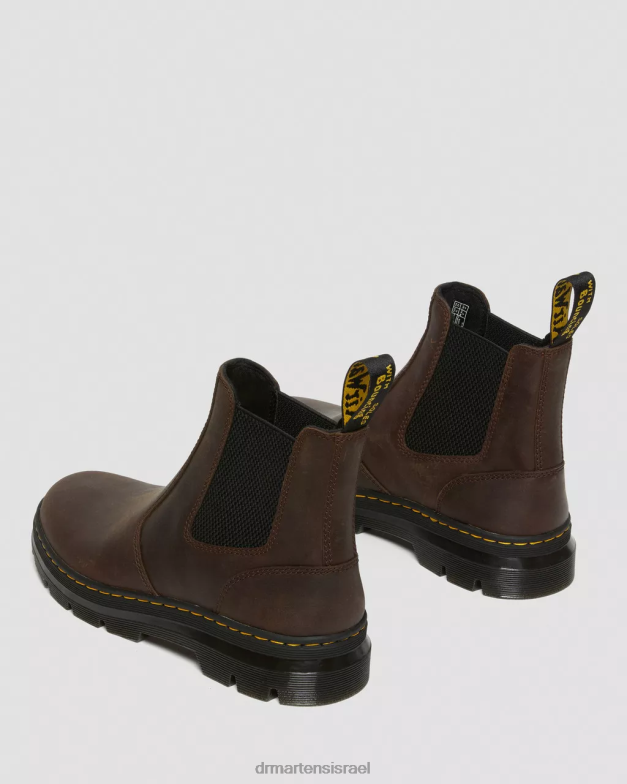 מגפי עור מזדמנים של embury crazy horse Dr. Martens סוס חום מטורף הַנעָלָה N8BB846
