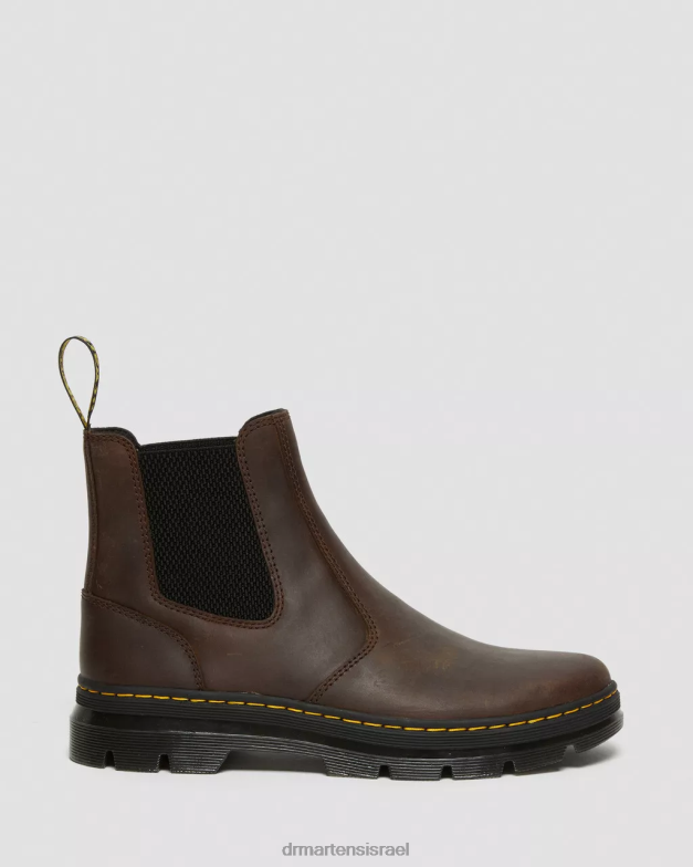 מגפי עור מזדמנים של embury crazy horse Dr. Martens סוס חום מטורף הַנעָלָה N8BB846