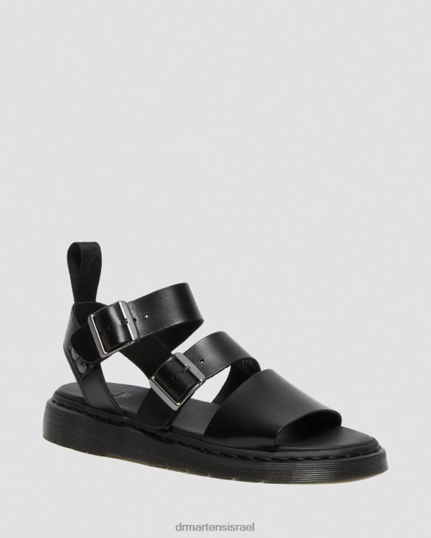 סנדלי גלדיאטור מעור gryphon brando Dr. Martens ברנדו שחור הַנעָלָה N8BB8348