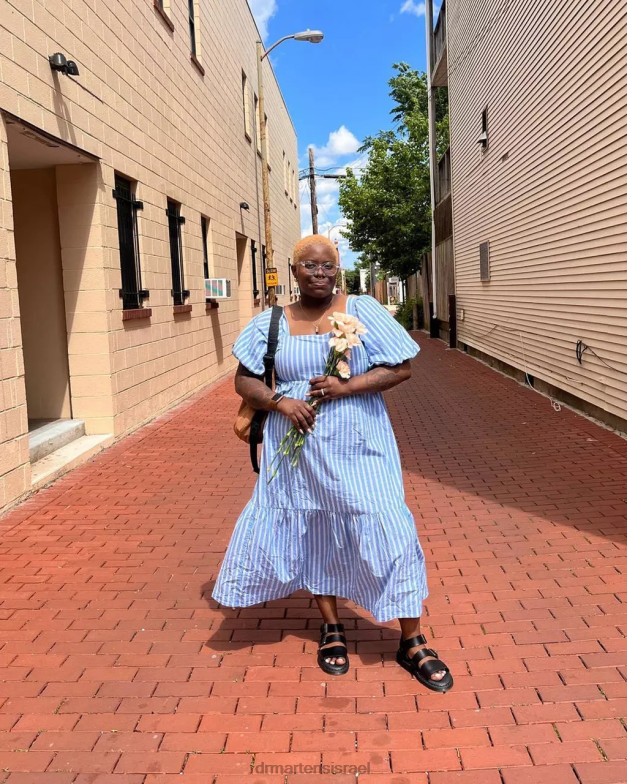 סנדלי גלדיאטור מעור gryphon brando Dr. Martens ברנדו שחור הַנעָלָה N8BB8348