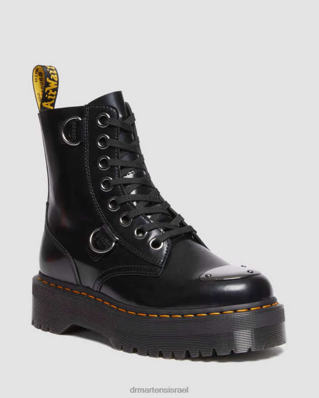 פלטפורמות עור מגן מגף מגף jadon Dr. Martens חמאה שחורה הַנעָלָה N8BB8180