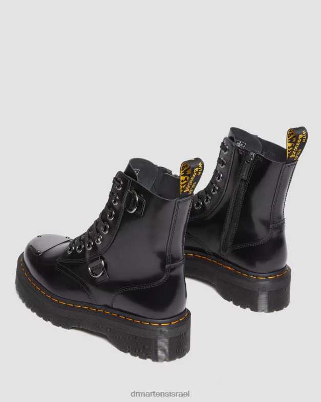 פלטפורמות עור מגן מגף מגף jadon Dr. Martens חמאה שחורה הַנעָלָה N8BB8180