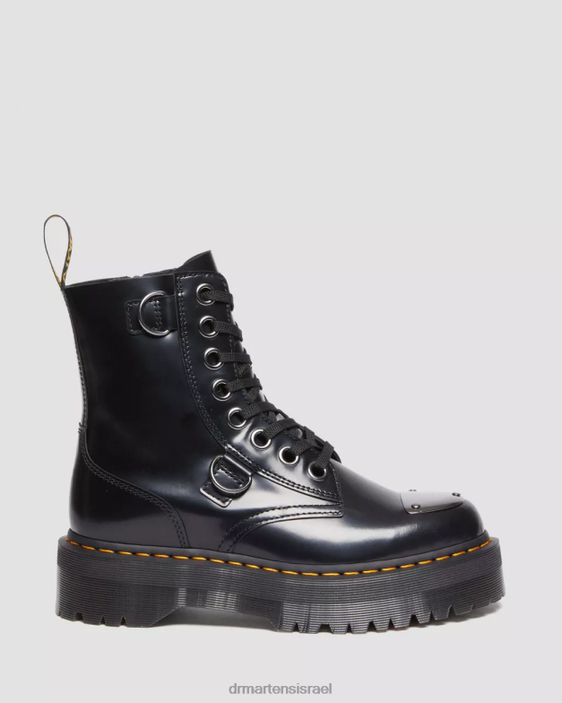 פלטפורמות עור מגן מגף מגף jadon Dr. Martens חמאה שחורה הַנעָלָה N8BB8180