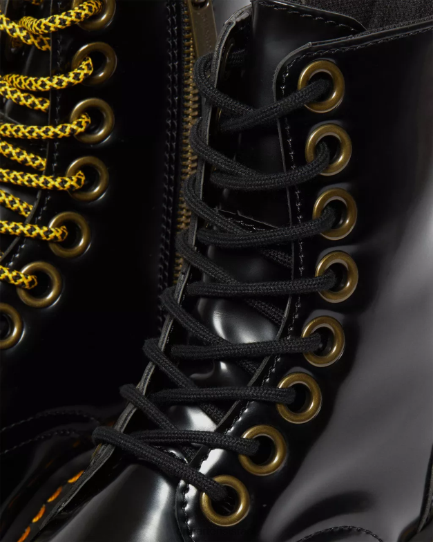 פלטפורמות jadon boot max טבעוניות Dr. Martens שחור אוקספורד הַנעָלָה N8BB836