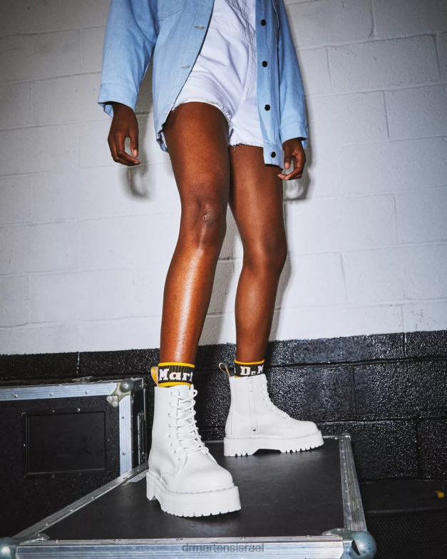 פלטפורמות מונו של jadon ii boot kemble Dr. Martens קמבל לבן הַנעָלָה N8BB8110