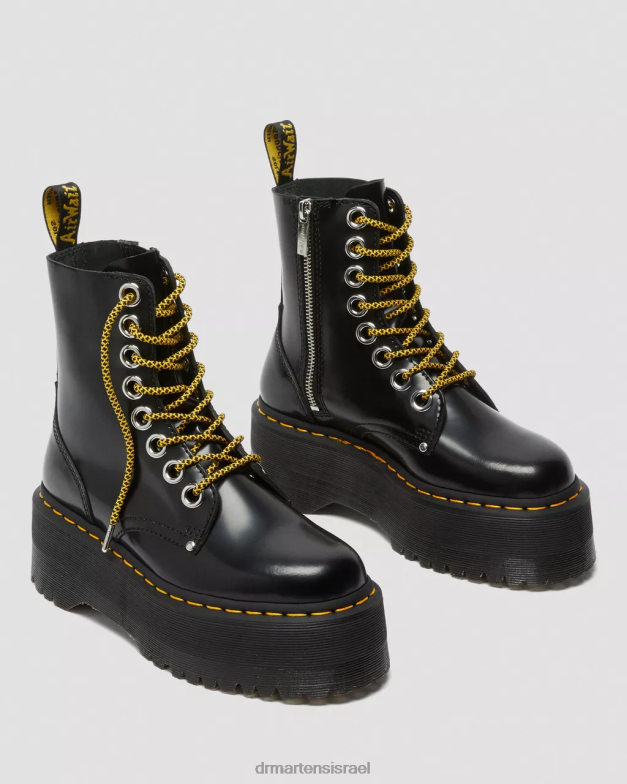 פלטפורמות אתחול של jadon max Dr. Martens חמאה שחורה הַנעָלָה N8BB815