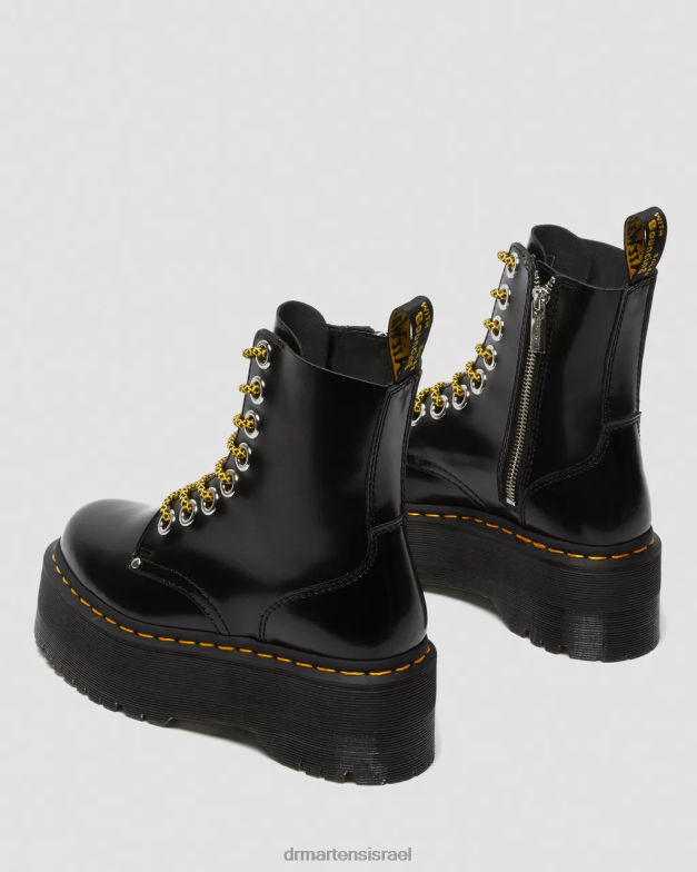 פלטפורמות אתחול של jadon max Dr. Martens חמאה שחורה הַנעָלָה N8BB815