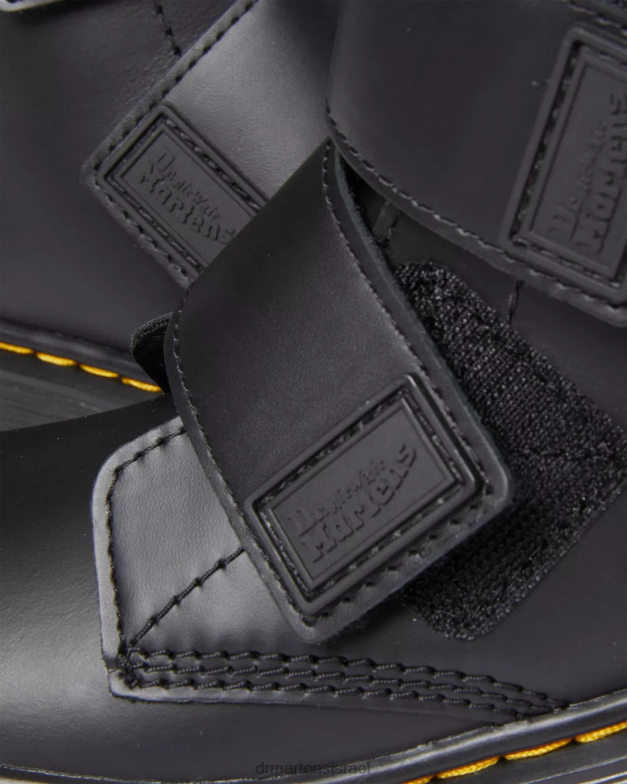 מגפי עור junior 1460 רצועה כפולה Dr. Martens רומאריו שחור הַנעָלָה N8BB8432