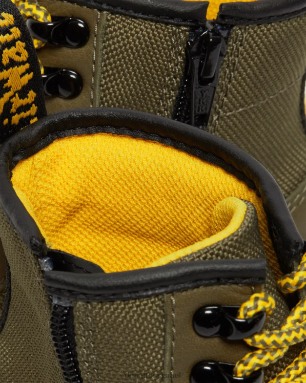 מגפי שרוכים מעור פאנל junior 1460 Dr. Martens אוליבי הַנעָלָה N8BB8444