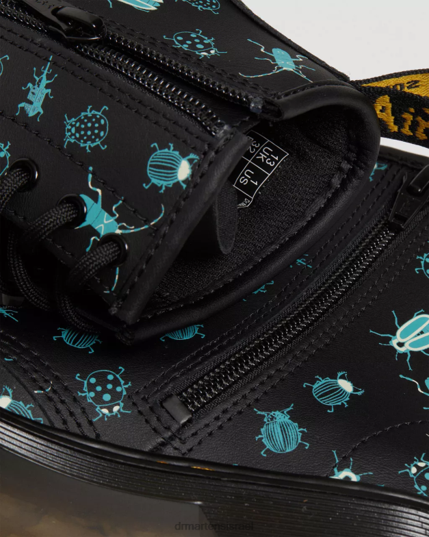 junior 1460 זוהר בחושך מגפי שרוכים Dr. Martens מאש אפ פרחוני שחור k hydro הַנעָלָה N8BB8421