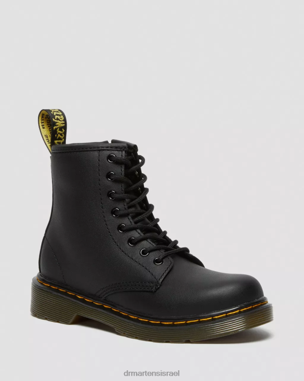 מגפי שרוכים מעור junior 1460 softy t Dr. Martens שחור softy t הַנעָלָה N8BB8424