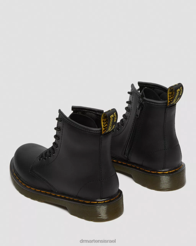 מגפי שרוכים מעור junior 1460 softy t Dr. Martens שחור softy t הַנעָלָה N8BB8424
