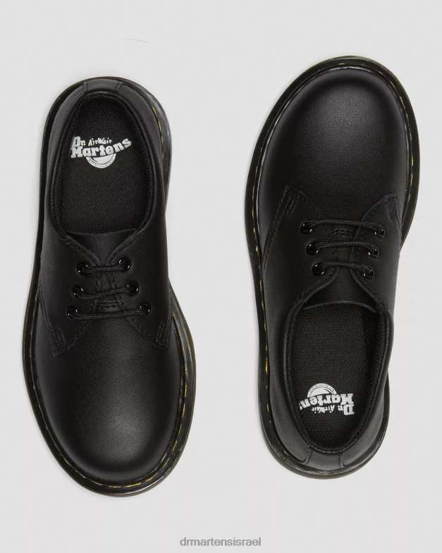 נעלי עור junior 1461 softy t Dr. Martens שחור softy t הַנעָלָה N8BB8427
