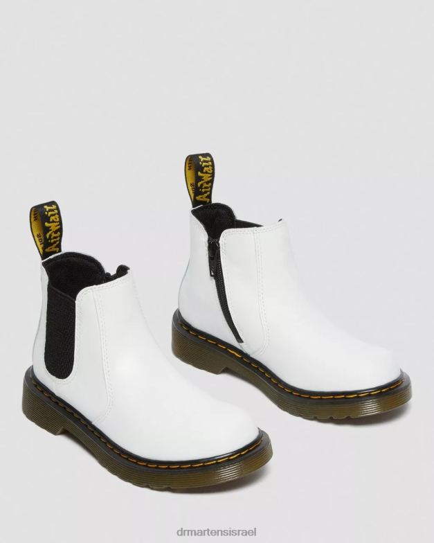 מגפי צ'לסי עור junior 2976 Dr. Martens רומאריו לבן הַנעָלָה N8BB8455