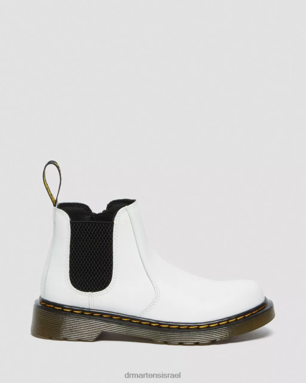 מגפי צ'לסי עור junior 2976 Dr. Martens רומאריו לבן הַנעָלָה N8BB8455