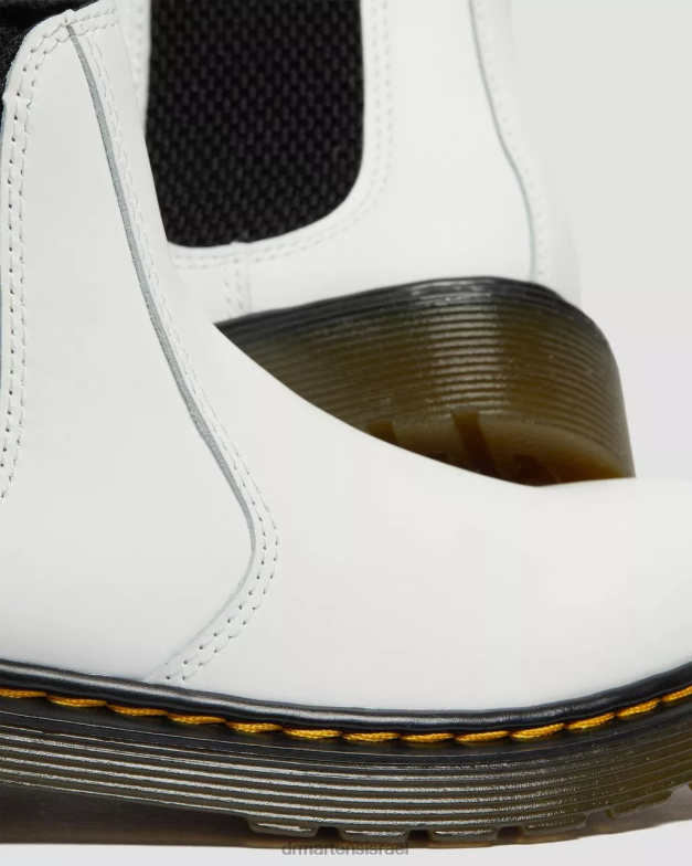 מגפי צ'לסי עור junior 2976 Dr. Martens רומאריו לבן הַנעָלָה N8BB8455