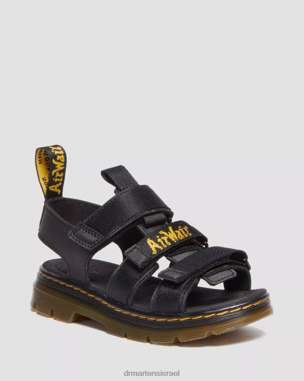 סנדלי קז'ואל של junior callan Dr. Martens שחור קשיח במיוחד וגומי הַנעָלָה N8BB8450