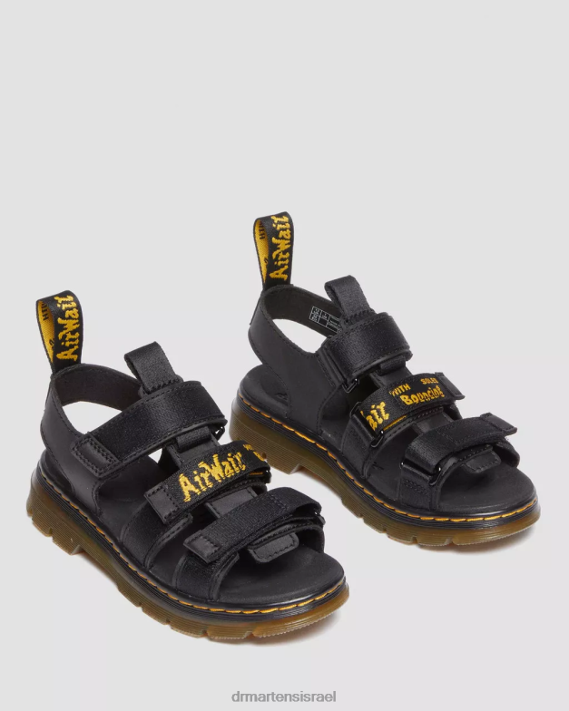 סנדלי קז'ואל של junior callan Dr. Martens שחור קשיח במיוחד וגומי הַנעָלָה N8BB8450