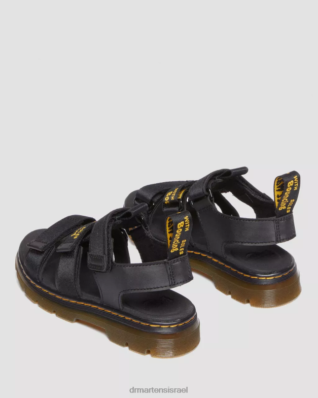 סנדלי קז'ואל של junior callan Dr. Martens שחור קשיח במיוחד וגומי הַנעָלָה N8BB8450