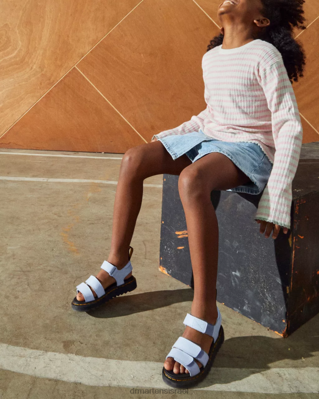 סנדלי רצועת עור junior klaire athena Dr. Martens זן כחול אתנה הַנעָלָה N8BB8446