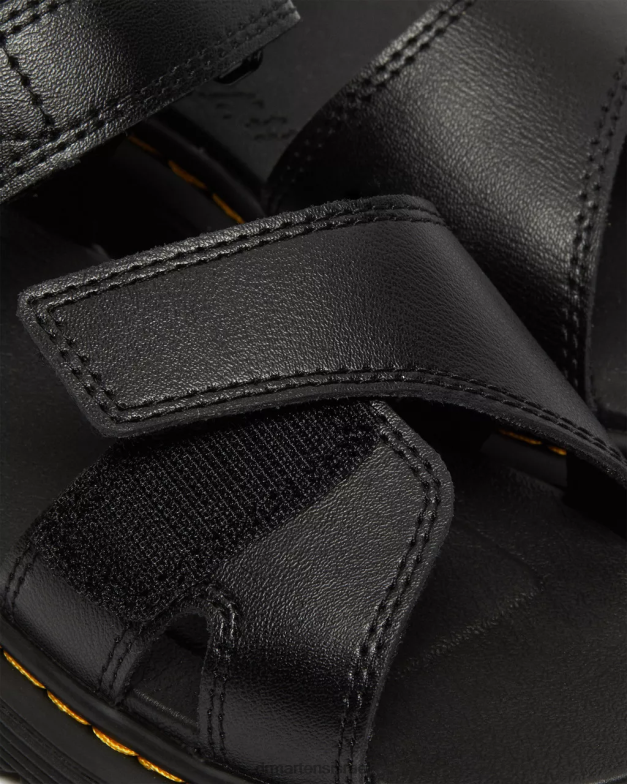 סנדלי עור junior vossie Dr. Martens שחור t lamper הַנעָלָה N8BB8447