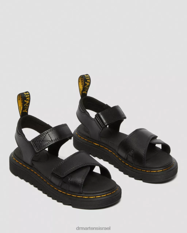 סנדלי עור junior vossie Dr. Martens שחור t lamper הַנעָלָה N8BB8447