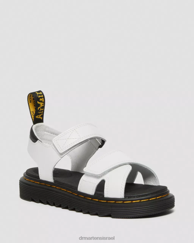 סנדלי עור junior vossie Dr. Martens לבן t lamper הַנעָלָה N8BB8449