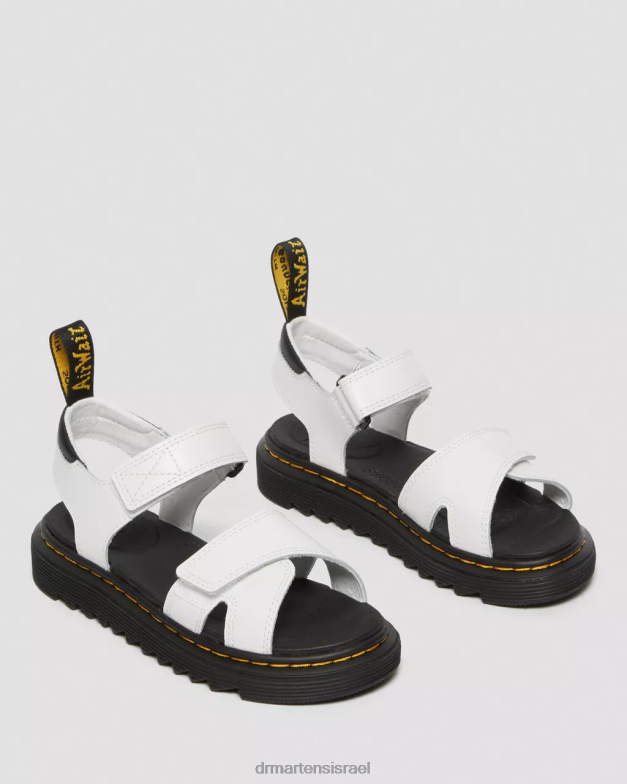 סנדלי עור junior vossie Dr. Martens לבן t lamper הַנעָלָה N8BB8449