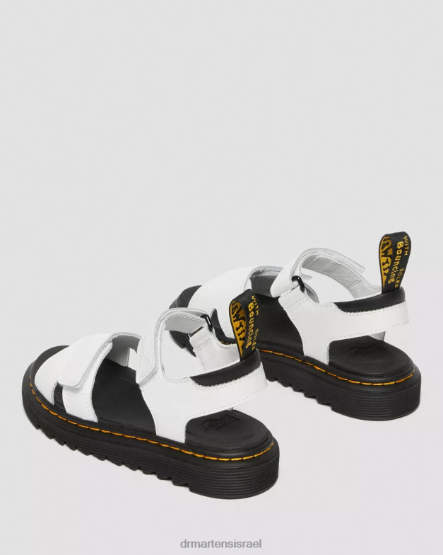 סנדלי עור junior vossie Dr. Martens לבן t lamper הַנעָלָה N8BB8449