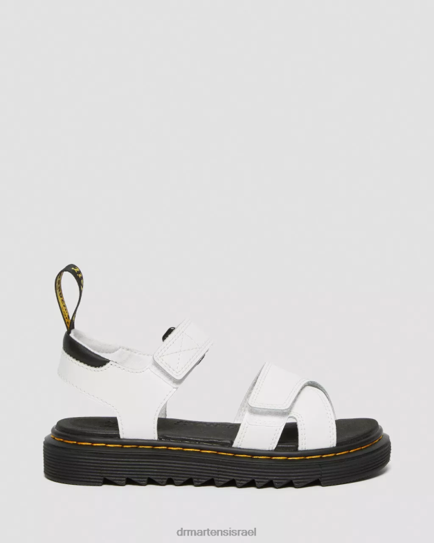 סנדלי עור junior vossie Dr. Martens לבן t lamper הַנעָלָה N8BB8449