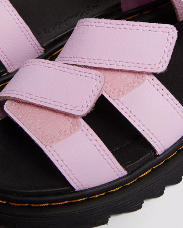 סנדלי רצועת עור של klaire אתנה לנוער Dr. Martens אתנה ורוד חיוור הַנעָלָה N8BB8460