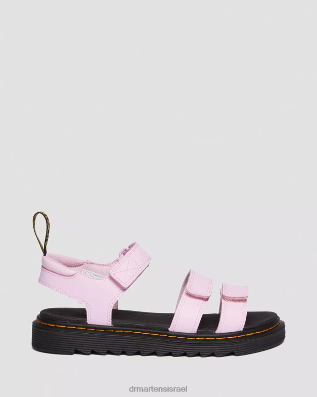 סנדלי רצועת עור של klaire אתנה לנוער Dr. Martens אתנה ורוד חיוור הַנעָלָה N8BB8460