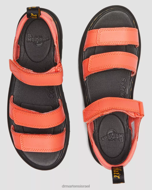 סנדלי רצועת עור של klaire אתנה לנוער Dr. Martens אלמוגים אתנה הַנעָלָה N8BB8467