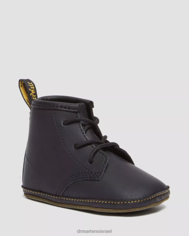 נעלי עור ערמוניות של newborn 1460 Dr. Martens שָׁחוֹר הַנעָלָה N8BB8394