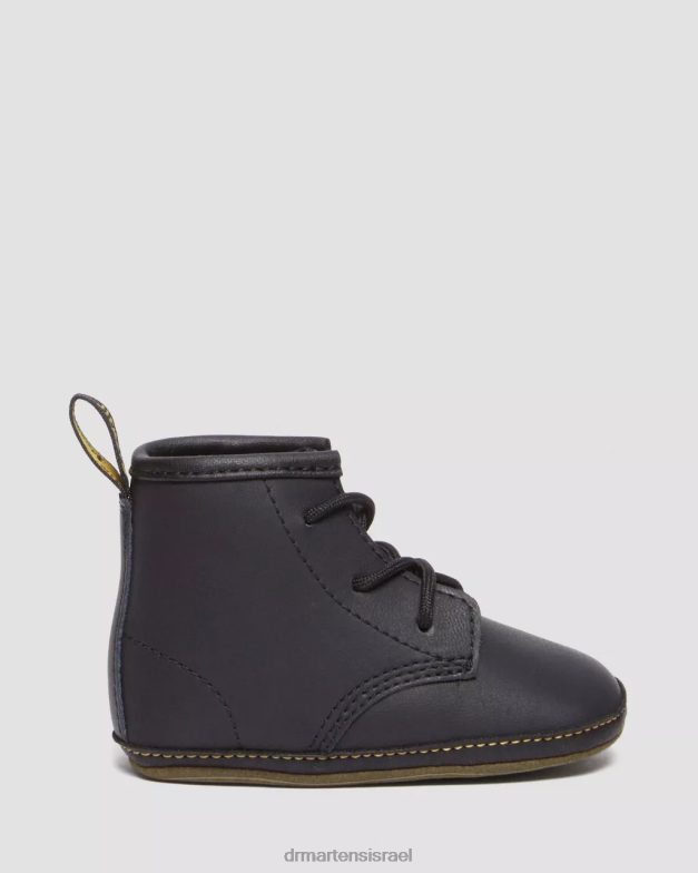 נעלי עור ערמוניות של newborn 1460 Dr. Martens שָׁחוֹר הַנעָלָה N8BB8394