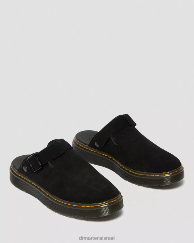 פרדות slingback קז'ואל זמש של קרלסון Dr. Martens זמש שחור e.h הַנעָלָה N8BB8349