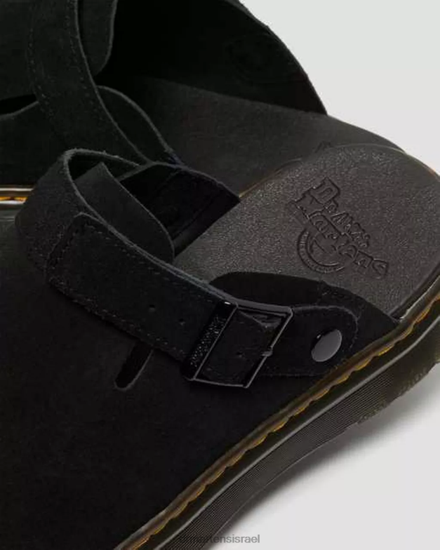 פרדות slingback קז'ואל זמש של קרלסון Dr. Martens זמש שחור e.h הַנעָלָה N8BB8349