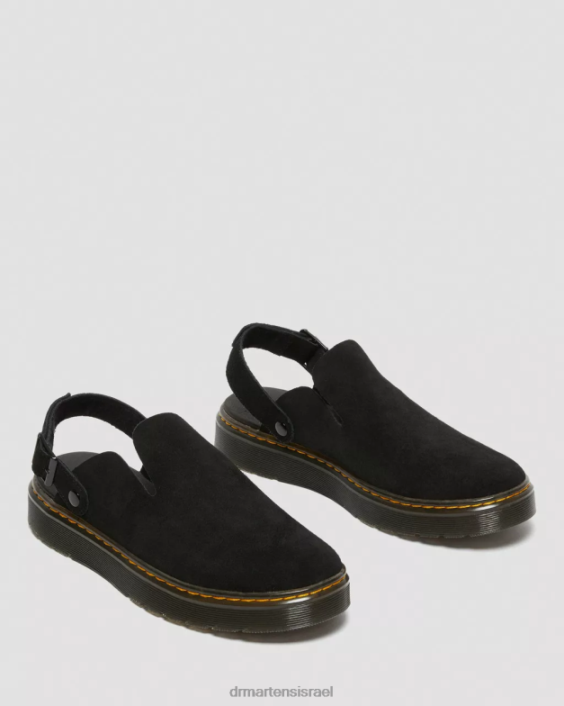 פרדות slingback קז'ואל זמש של קרלסון Dr. Martens זמש שחור e.h הַנעָלָה N8BB8349