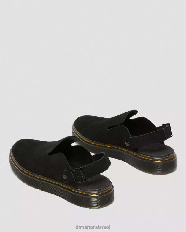 פרדות slingback קז'ואל זמש של קרלסון Dr. Martens זמש שחור e.h הַנעָלָה N8BB8349