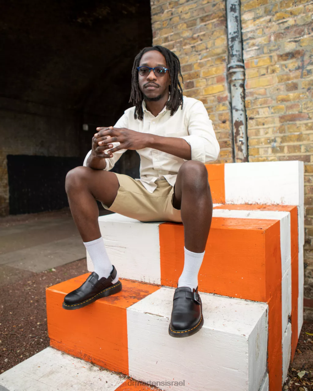 פרד slingback מעור jorge ii brando Dr. Martens ברנדו שחור הַנעָלָה N8BB8344