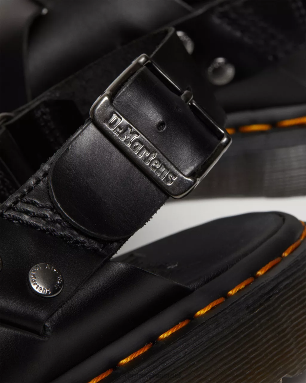 סנדלי slingback מעור zane brando Dr. Martens ברנדו שחור הַנעָלָה N8BB8342