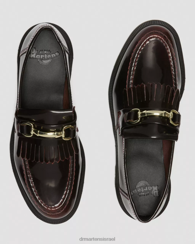 אדריאן snaffle נעלי קילטי מעור חלק Dr. Martens ארקדיה אדומה דובדבן וחלקה הַנעָלָה N8BB8374