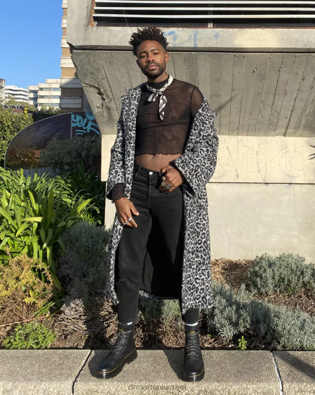 מגפי עור של tarik וויומינג Dr. Martens ויומינג שחורה הַנעָלָה N8BB877