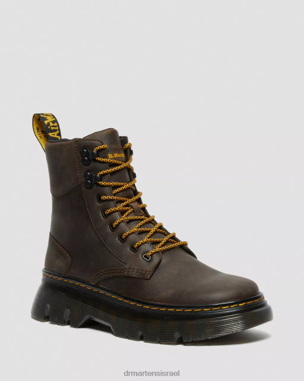 מגפי כלי עזר מעור tarik crazy horse Dr. Martens סוס משוגע חום כהה הַנעָלָה N8BB880