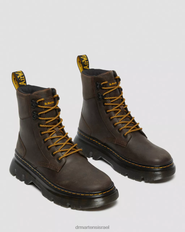 מגפי כלי עזר מעור tarik crazy horse Dr. Martens סוס משוגע חום כהה הַנעָלָה N8BB880