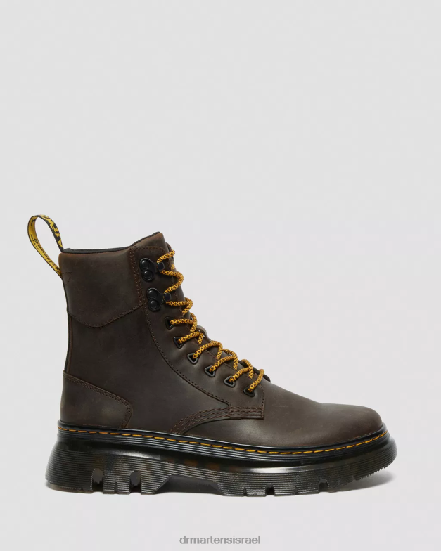 מגפי כלי עזר מעור tarik crazy horse Dr. Martens סוס משוגע חום כהה הַנעָלָה N8BB880