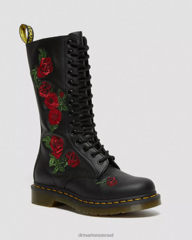 מגפי עור באמצע העגל של vonda משנת 1914 Dr. Martens שחור softy t הַנעָלָה N8BB8366